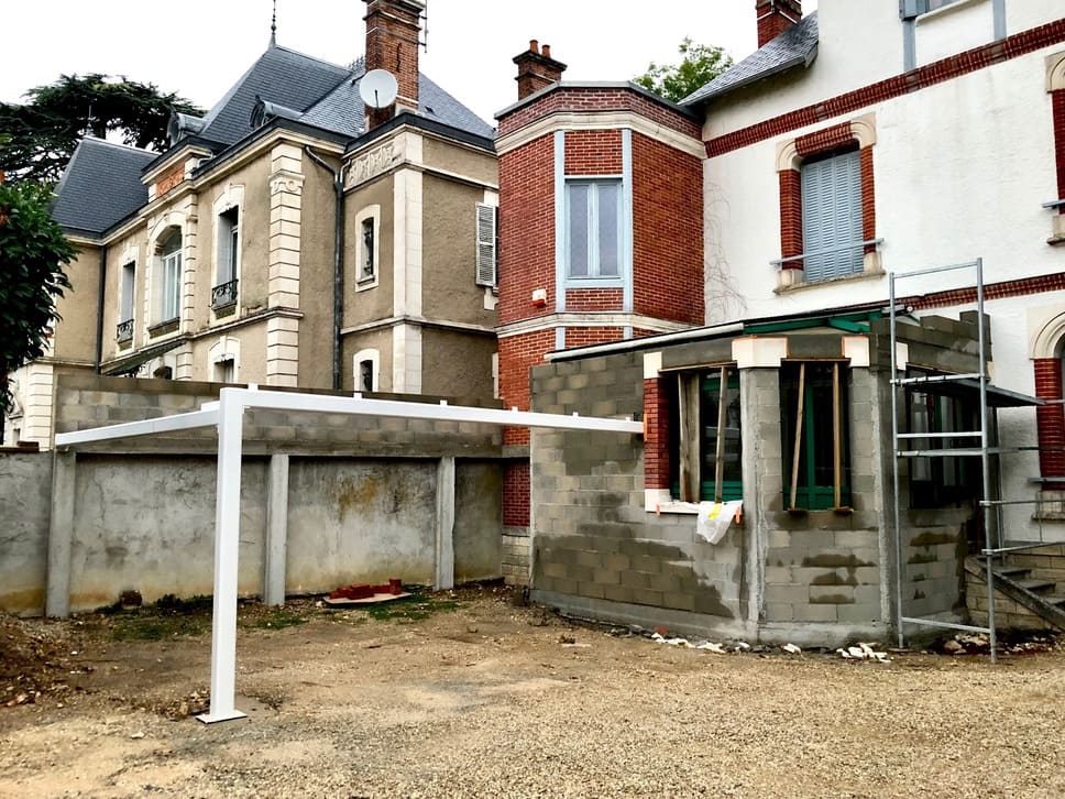 Extension de maison - Pendant les travaux